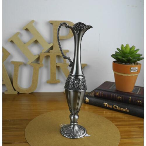 European retro metal flowers vases for centerpieces for weddings Table top small vase Home decoration vase floor vases HP076