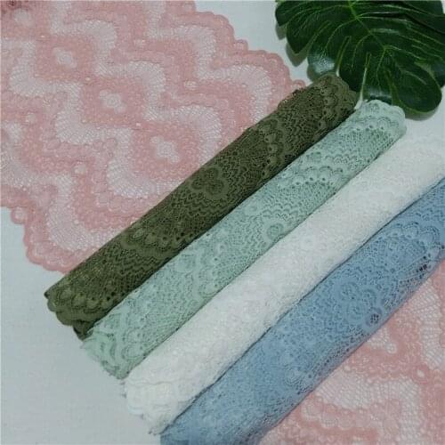 25.7cm Wide Elastic African Lace Used For Crafts Decoration Diy Sewing Material Accessories For Dress Curtain decoration E1109-2