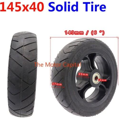 6 Inch Solid Wheel 145x40 Solid Tire 145 * 40 Tire Aluminum Wheel Suitable For Electric Scooter Cart Gas Pedal