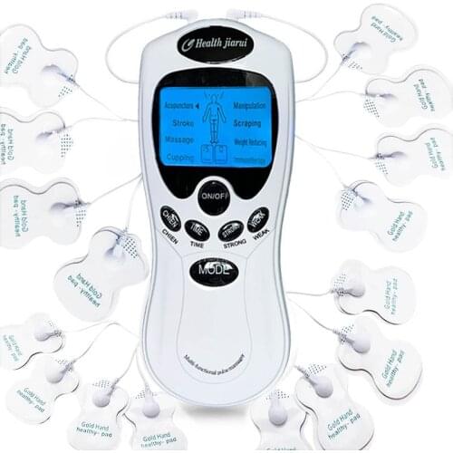 8 Models 16 pads Electric herald Tens Muscle Stimulator Ems Acupuncture Body Massage Digital Therapy Machine Electrostimulator