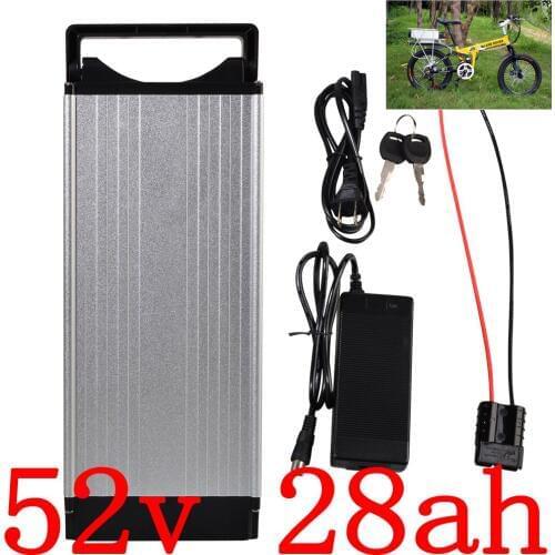 52V 51.8V Electric Bike Battery 52V 10AH 13AH 15AH 18AH 20AH 23AH 25AH 27AH 28AH Lithium battery for 48V 500W 1000W 2000W motor