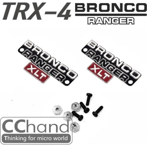 Rc Crawler Car TRX-4 Ford BRONCO Metal Color Side Body LOGO