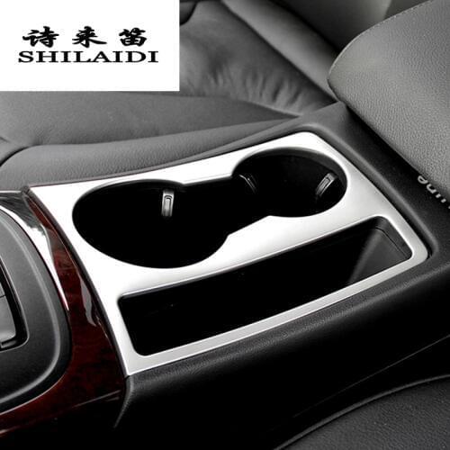 Car Styling for Audi A4 B8 A5 RHD LHD Interior sticker Water Cup Holder Panel Decoration Covers Stickers Trim Auto Accessories