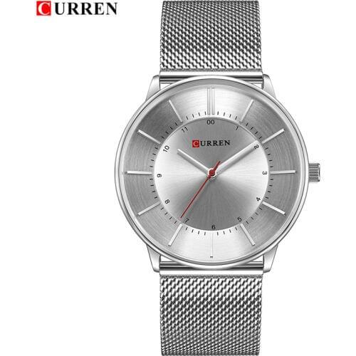 CURREN Watch Men Fashion Casual Quartz Watches Mens Simple Business Waterproof Watch Male Thin Full Steel Analog Clock Gift