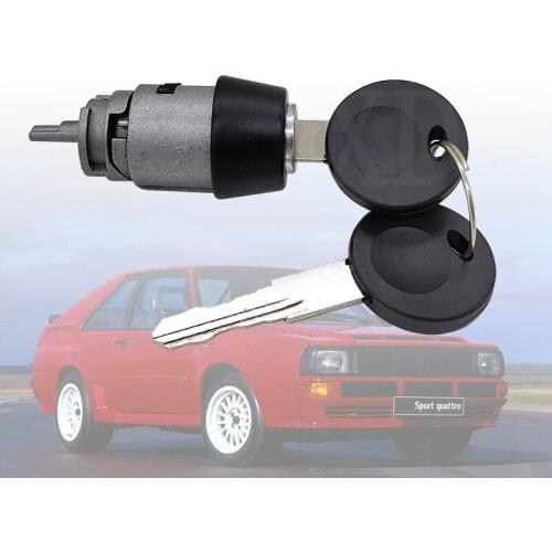 Ignition Cylinder with Key for Volkswagen Golf Passat Typ3 Caddy Jetta Audi 50 80/90 4000 Coupe Quattro Fox 1H0905855 191905855