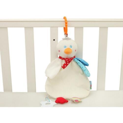 Baby Striped Rabbit Appease Towel Toddler Infant Elephant Blanket Soothing Towel Kid Bed Plush Early Education Development Toy