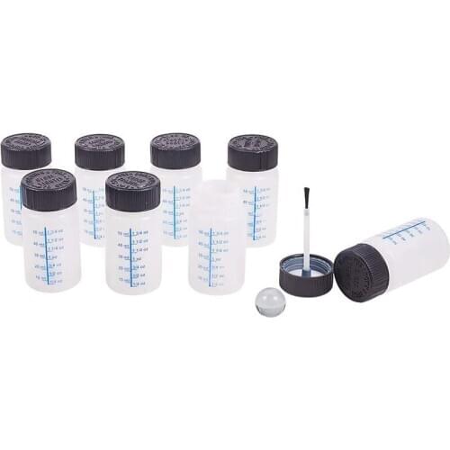 PPYY-Paint Press Up Bottles with Brush and Mixing Ball, 8 Pcs 60 Ml Pressup Paint Applicator Bottle for Car