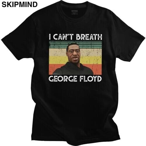 2020 Male Black Lives Matter T Shirts Short-Sleeve I Can't Breathe Tshirt Designer Justice For Floyd Tees Apparel Cotton T-shirt