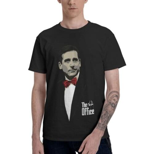 Michael Scott Film T-shirt Men Streetwear T Shirt Short Sleeve 100% Cotton The Office TV Show Personalized Tshirt Unique Tees