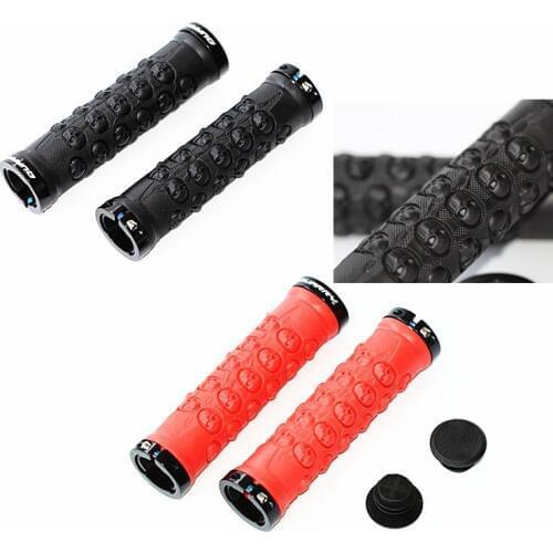 HIMALO 1 pair MTB BMX Road Cycling Handlebar Grips Anti-Skid Rubber Bicycle Grips Mountain Bike Lock On Bicycle Handlebars Grips