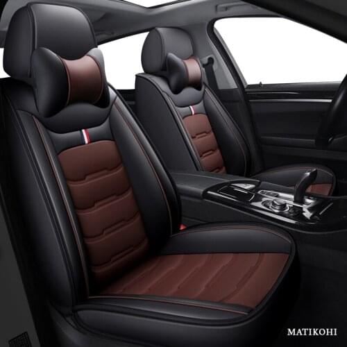 MATIKOHI leather car seat cover For chevrolet spark fiat 500x vw polo suzuki swift bmw f30 g30 car styling auto accessories