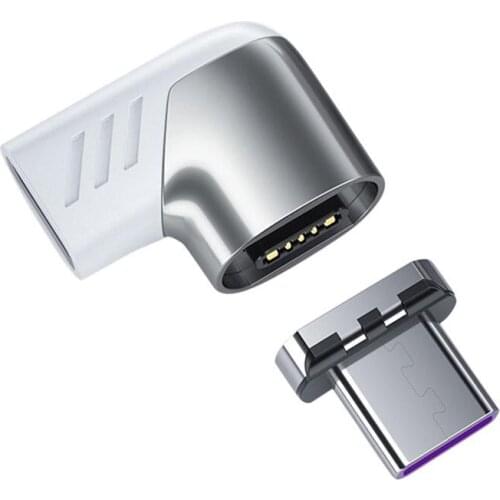 Elbow PD100W Adsorption Adapter Type-C Fast Charge Compatible For MacBook Notebook Adapter 5A Magnetic Adapter