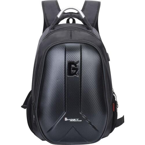 2019 Fashion Black Motorcycle Backpack Motorsports Track Riding Outdoor Sports Locomotive Shoulder Knight Travel Hard Shell Bag