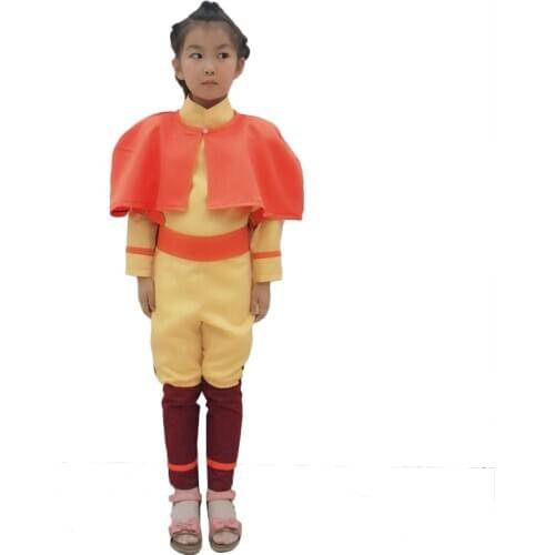 Cartoon Avatar: The Last Airbender Aang Cosplay Costume Fancy Suit Adult and Kids Cosplay Clothing Halloween Uniform Custom Made