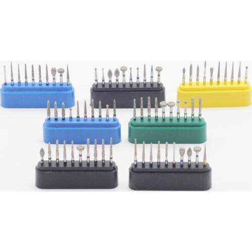 Dental 1.6mm FG Diamond Bur Drill Set Fit High Speed Handpieces Polishing 1Set For Dentistry Lab Equipment