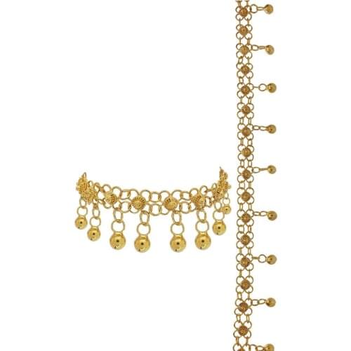 Regional Bulk Coriander Silver Anklets Gold Plated Bracelet