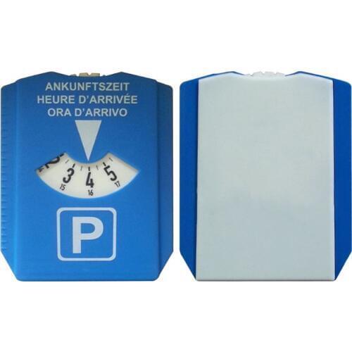 Car Parking Disc Timer Clock Arrival Time Display Blue Plastic Parking Time Tools Portable Car Parking Timer Clock