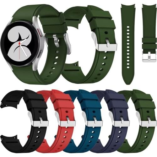 For Samsung Watch4 classic 46mm 42mm/Galaxy Watch 4 44mm 40mm Bands Replacement Silicone Strap For Men and Women Watchband