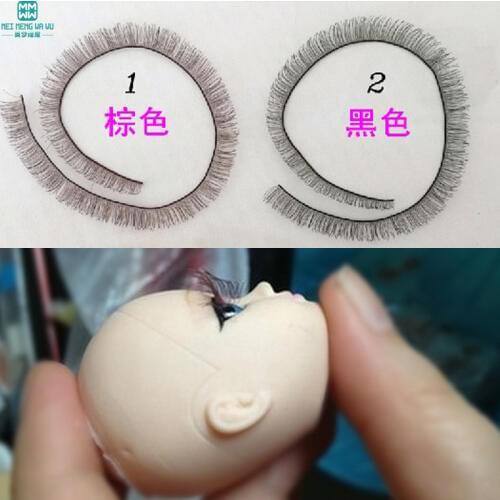 5pcs/lot 8mm width *20cm length eyelashes for 1/3 1/4 1/6 bjd doll Accessories
