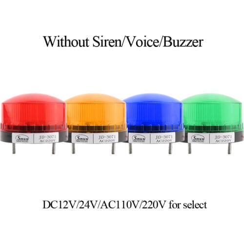Strobe Signal Warning light JD-3071 12V/24V/110V/220V Indicator light LED Lamp Small Flashing Light Security Alarm Without Voice