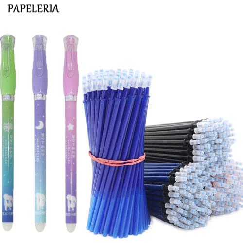 13Pcs/lot Erasable Pen Refill Rods Office Gel Pen Set 0.38mm Blue Black Stationery Writing Tools School Supplies