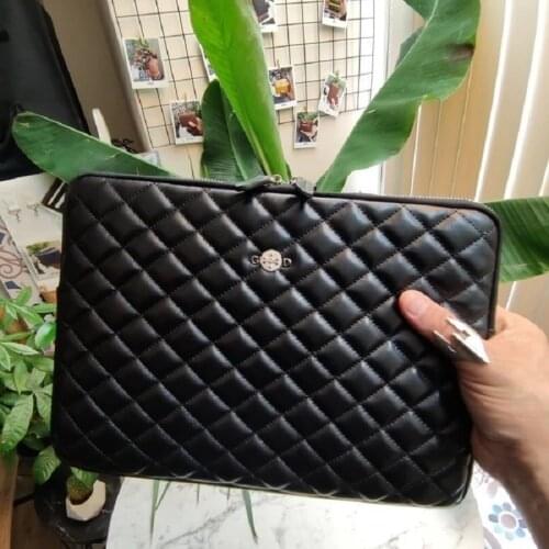 Capitone Clutch Bag,Genuine Leather Bag,with zippered