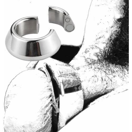 Heavy Stainless Steel Scrotum Pendant Ball Stretcher Testis Weight Front-end Penis Cock Ring Sleeve Sex Toys for Men