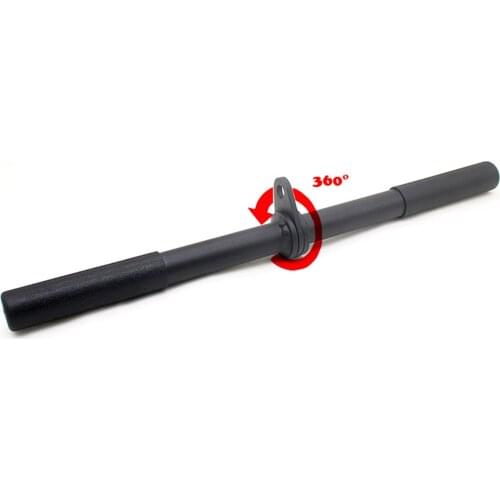 Rotating Straight Bar, Rowing Handle for Pulley Cable Machine Attachments Triceps Back Workout Training Fitness Accessories