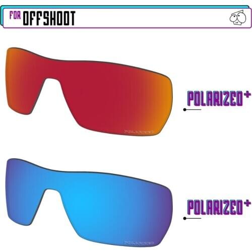 EZReplace Polarized Replacement Lenses for - Oakley Offshoot Sunglasses - BlueP Plus-RedP Plus