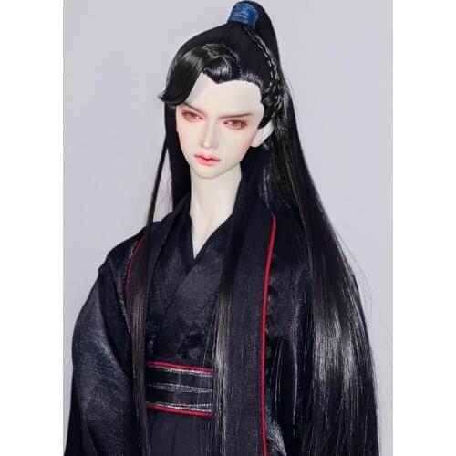 1/3 BJD Wig Ancient Costume Hanfu Long Hair Vintage Samurai Styling Wigs For BJD/SD SD13 SSDF Strong Uncle Doll Accessories C113