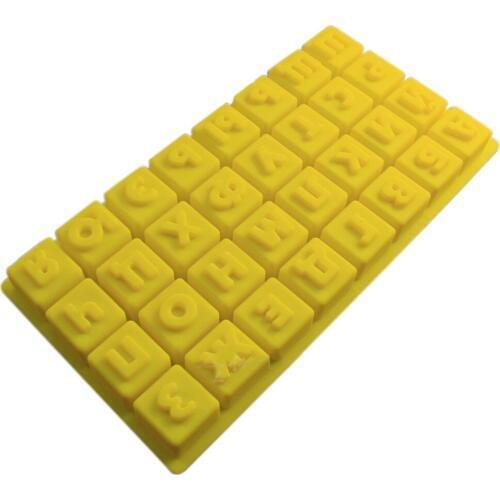 1Pcs 3D Russian Alphabet Letters Silicone Cake Mold Chocolate Jelly Candy Baking Mould Sugarcraft Mould DIY Dessert Decoration
