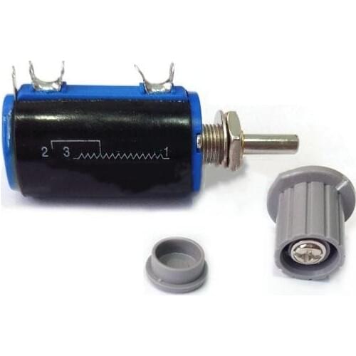 1piece WXD3-13 2W Potentiometer + 1 Grey knob 100 200 220 1K 2.2K 3.3K 4.7K 5.6K 6.8K 10K 22K 33K 47K 100K Ohm WXD3-13-2W