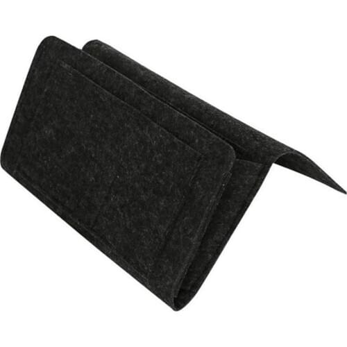 1pc Bedside Caddy Multi-Use Felt Bedside Storage Organizer Storage Pocket For Sofa Home Storage Supplies