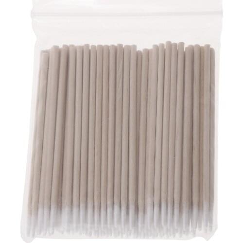 100Pcs Cotton Swabs Pointed Swab Applicator Makeup Wooden Sticks Applicator C1FF