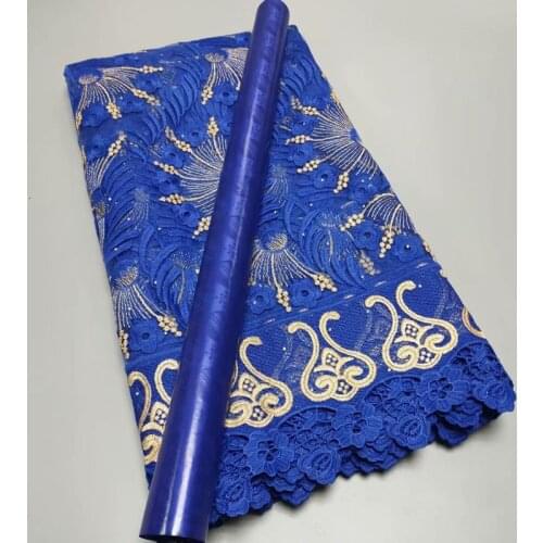 2.5 Y lace Embroidery + 2.5 Y Perfume Bazin Brode riche High Quality African Fabrics Tulle Cord Lace Popular Dubai Style