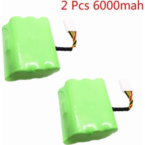 2 pcs 7.2v 6000mAh battery pack for Neato XV-21 XV-11 XV-14 XV-15 robot vacuum cleaner parts neato xv battery signature pro