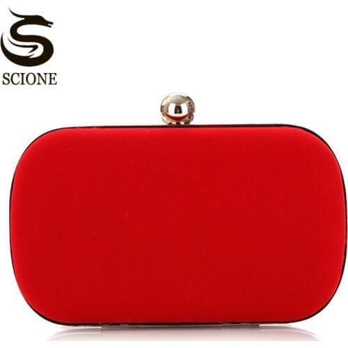 NEW Noble Women Velvet Clutch Purse Cute Small Evening Bags Bridal Handbags BLACK/BLUE/RED Wedding Shoulder Bag X926