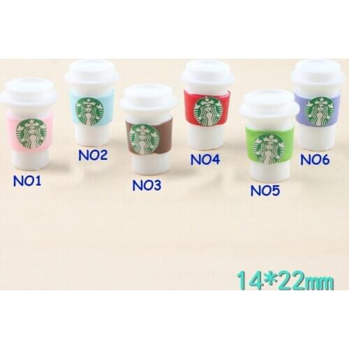 30pcs resin accessories coffee cup DIY mobile phone shell accessories pendant handmade materials
