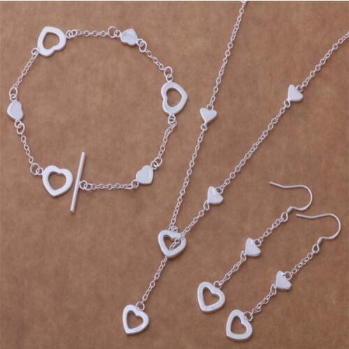 AS065 Trendy wholesale Jewelry Sets Bracelet 130 + Necklace 560 + Earring 186 /afnaiwua bgkajxra