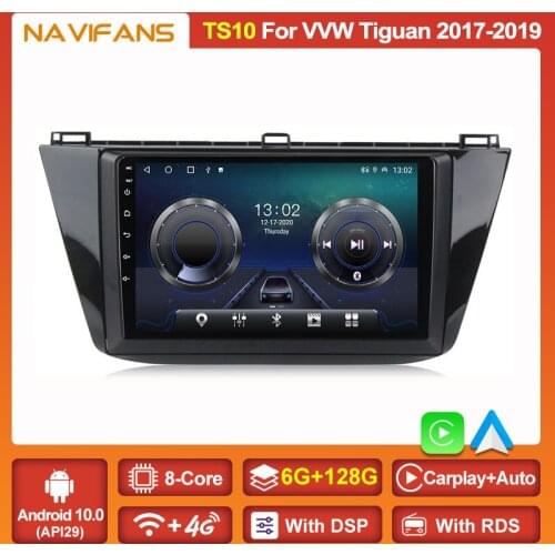 DSP Carplay 2Din For Volkswagen Tiguan 2 Mk 2016 2017 2018 2019 Car Radio Multimedia Video Player Nav Auto Stereo GPS Android 11