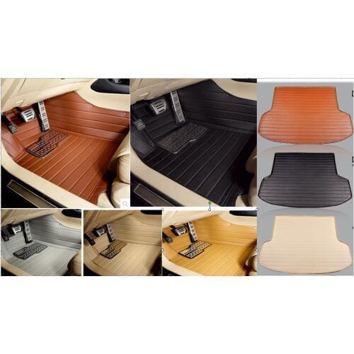 Cars Waterproof No Odor XPE Material Non Slip Full Surrounded Car Floor Mats+trunk Mats Full Set Whole Surrounded for CITY