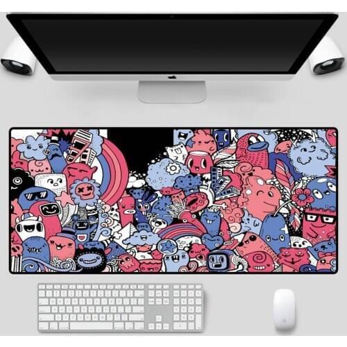 Mairuige Graffiti Big Mouse Pad Computer Notebook Office Keyboard Animation Mouse Pad Game Console Accessories Mouse Pad