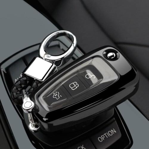 Car key Case Cover For Ford Ranger C-Max S-Max Focus Galaxy Mondeo Transit Tourneo Custom Focus 3 MK3 Focus 4 filp Key Fob case