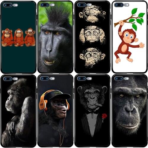 Phone Case for Xiaomi Redmi Note 10 9 9S 9A 8 8T 7 6 7A 6A 5A 5 A1 A2 A3 Pro Max Plus Lite Monkey Gorilla Ape Baby