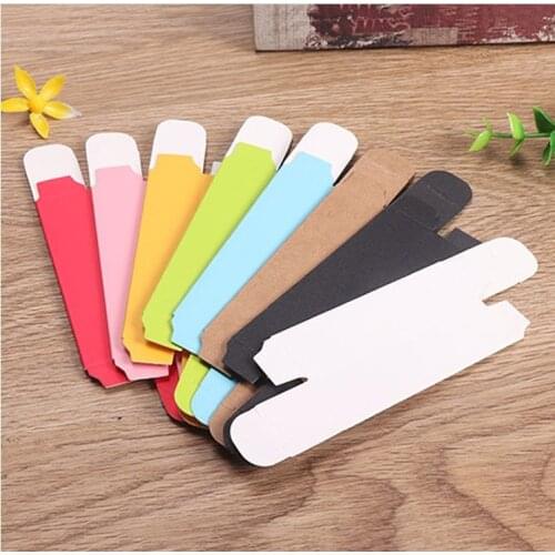 100pcs 2*2*7.1cm Color Paper Box Lipstick Spray Packaging Boxes