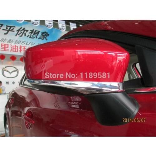 For Mazda 3 M3 Axela 2014 2015 2016 ABS Chrome Car Accessories Side Mirror Trim Rear View Molding