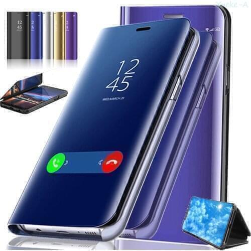 For OPPO Realme X7 Smart Mirror Flip Case For Realme X7 Luxury Shockproof Cover Mirror View Phone Shell Stand Holder Coque