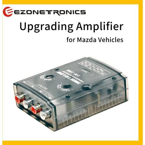 Ezonetronics Factory Radio 2 Channel Audio Adjustable Amplifier Interface Adapter Wire Harness Converter for Mazda Vehicles