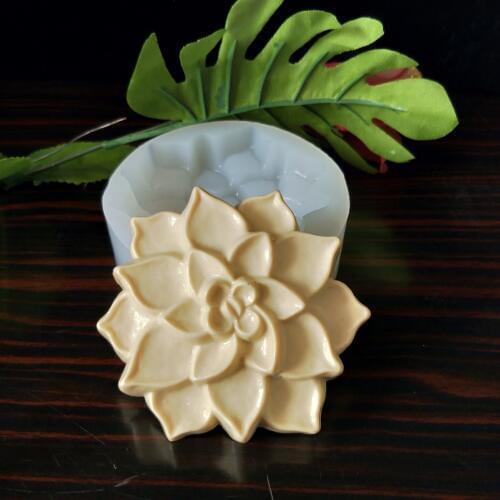 HC0171 PRZY Silicone Fondant Mould Fleshy Flower Silicone Mold Succulents Soap Molds Clay Resin Gypsum Chocolate Candle Mold