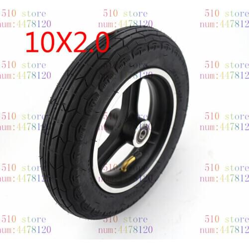 Good quality 10x2 inner and outer tire aluminum rims hub for 10inch electric scooter balancing car wheel ATV Quad Go Kart